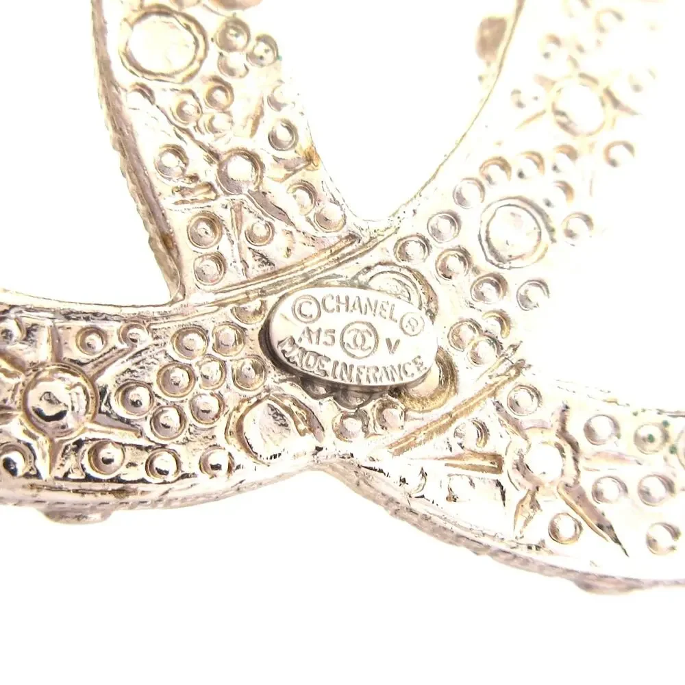 Chanel Coco Brooch Hardware Rhinestones